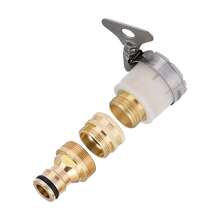 3-In-1 Universal Faucet Adapter – Heavy-Duty Brass With 15-23mm Adjustable Range | Leak-Proof Seal For Garden Hoses, Washing Machines & RV Hookups - Yellow - View 5