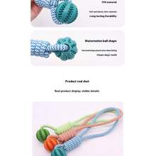 ​​Pet Rope Knot Chew Plush Dog Toy - Interactive Play Toy For Dogs​ - Màu xanh lam - Xem 8