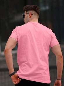 Camiseta Masculina Palm angel Blusa Importada Camisa 100% Algodao premium estampa em Alta - Rosa Bebê - Visão 3