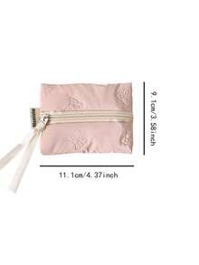 Multi-Coloured Bow Pattern Coin Purse Storage Bag Portable Storage Bag Large Capacity Simple Style Used To Store Coin Purse And A Necessity For Girls A Good Choice For Going Out Stripe Series Makeup Bag Travel School Supplies Travel Essentials Make Up Bag Holiday Essentials Cosmetic Bag Makeup Bags Makeup Pouch Makeup Organizer Make Up Organizer Makeup Storage