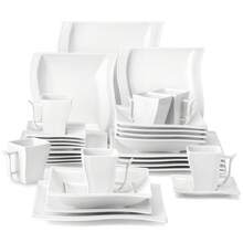 30-teiliges Set- Weiß (für 6 Personen)