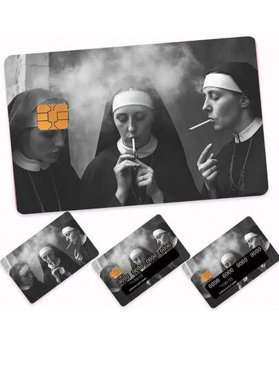 Nuevos y elegantes adhesivos divertidos para tarjetas de crédito de mujer, adhesivos para tarjetas de crédito con diseño de fumar, adecuados para transferencia electrónica de beneficios (EBT), resistentes al agua, para transporte, llaves, tarjetas de crédito, tarjetas de débito, portátarjetas, protección de tarjetas bancarias, sin burbujas, alta calidad, adecuados para tarjetas con chip pequeño (estilos aleatorios)