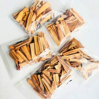 Varetas de madeira natural de Palo Santo 30/50g - Incenso curto de madeira sagrada, para limpeza de cristais, meditação para alívio do estresse, limpeza doméstica. Manchas (alguma queda durante o transporte é normal)
