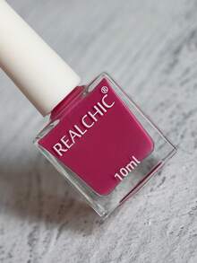 REALCHIC 10ml/Pcs Hot Pink Water Based Nail Polish,Fast Dry,Long Lasting,Peel Off,Manicure Nails Art For Women & Girls,Halloween Gifts - Hot Pink - View 5