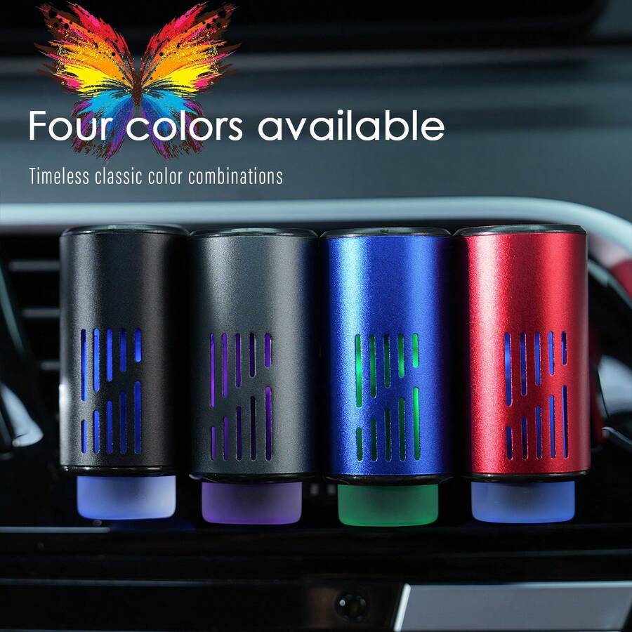 The Latest Smart, Colorful Car Air Vent Diffuser Features A Multi-Porous Design And Molecular Spray, Allowing Fragrance To Quickly Permeate The Air. It Also Has An Automatic Start And Stop Function That Follows The Vehicle's Movement. It Provides 60 Days Of Long-Lasting Fragrance And Comes With Three Different Essential Oils. (Aromatherapy Diffuser + Essential Oil) Choose XY PROCESS To Enhance Your Driving Experience! - 三瓶裝 - 查看 1