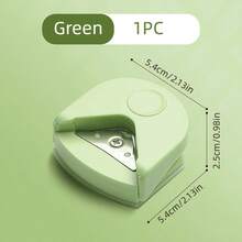 1pc R4 Round Corner Punch Tool, Suitable For Laminated Cards, Cardboard, Scrapbooks And DIY Crafts - 4mm Peach, White, Green, Blue, Black Manual Paper Cutter - Perfect For Photo Card Making, Office And School Paper Craft Punching