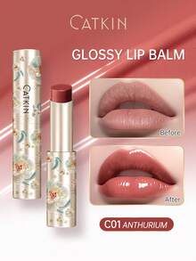CATKIN 亮泽保湿润唇膏，轻盈唇部护理，亮泽不粘腻唇彩，3.4克，C01 芙蓉花 - C01 ANTHURIUM - 查看 2