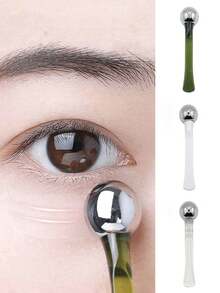 Eye Cream Massager Stick, Eye Cream Applicator And Massage Roller, Eye Care Applicator Wand Stick, Eye Cream Massage Tool, Stainless Steel Eye Cream Roller Applicator For Facial Skin Care, Smooth And Refreshing Eyes, Ladies Gift,Low Allergenic, No Battery Needed, Double-Ended Massage And Application Tool