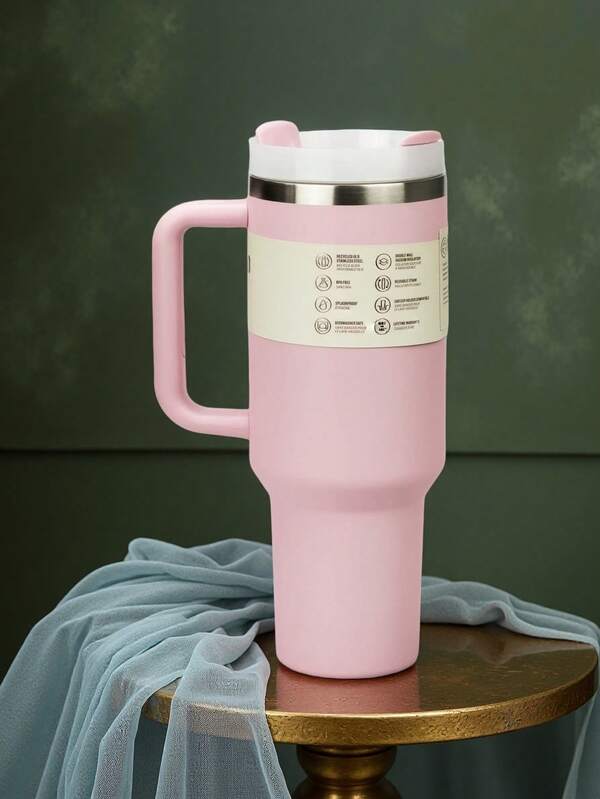 2025 Neue Stanle_y 40oz 304 Edelstahl Doppelwand Vakuumisolierte Tasse, Isolierung/Kühlung, tragbare Reise Tasse, Eiskaffe Tasse, ein hervorragendes Geschenk für Outdoor-Camping, Reisen und Familien-Camping