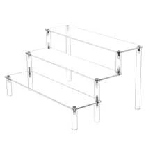 1 Set DIY 1-5 Tier Acrylic Desktop Display Rack, Cupcake, Perfume, Action Figure, Blind Box Display Shelf, Transparent Trapezoid Storage Cabinet