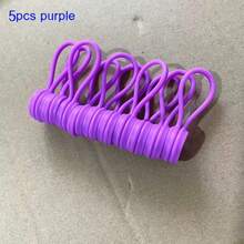 1/5/10 dây cáp từ tính, dây buộc silicon tái sử dụng, dây buộc xoắn để bó và sắp xếp các vật dụng cố định, kẹp dây quấn nam châm tủ lạnh cho tai nghe USB và móc khóa (Màu ngẫu nhiên) - Nhiều màu - Xem 16