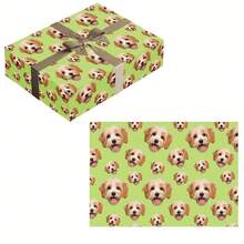Personalized Fun Photo Wrapping Paper, Customized Face Gift Wrapping Paper, Multiple Colors Available, Birthday Wrapping Paper, Anniversary Wrapping Paper, Your Photo Wrapping Roll,Party Top - Multicolor - View 7