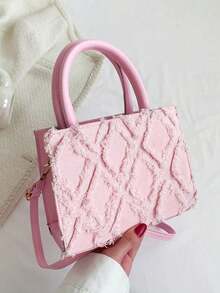 [US-Based Shipping]Fashion Solid Color Diamond Grid Quilted Square Crossbody Bag, New Small PU Leather Banquet Evening Shoulder Bag,Women's Solid Color New Jeans Mini Handbag, Pink Versatile Tote Bag, Niche High Quality Shoulder Bag & Crossbody Bag,Multifunctional Outdoor Travel Vacation Handbag, White Collar And Student Daily Commuting Crossbody Bag, Casual Cell Phone Change Lipstick Storage Bag,Fashionable Fringe Edge Handbag With Adjustable Shoulder Strap,Purse Purses Bags Purses And Bags Women Beach Bag Bags For Women Halloween Pink Purse Tote Bags Carteras Para Mujer Clear Purse Tote Bags For Women Crossbody Bags For Women Bolsos Para Mujer Mini Purse Purses For Women Handbags For Women Clear Bag Blue Purse Wallet - 粉色 - 查看 9