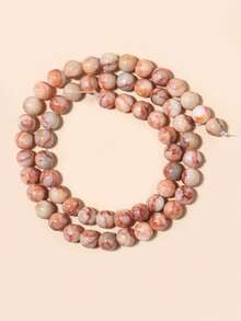 Cuentas de piedras naturales, cuentas sueltas de obsidiana, jade birmano, ojo de tigre, redondas y lisas, piedras preciosas de curación de energía para hacer joyas, pulseras y collares DIY