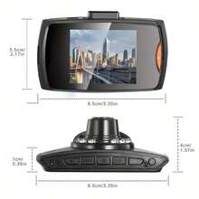 Dash Cam With Infrared Night Vision, 1080P Front Camera, IPS Display, Wide-Angle Lens, Loop Recording, Rechargeable Battery, Passenger Side Mount - Ideal Holiday Gift