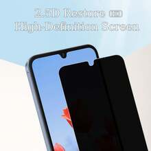 3 件钢化玻璃适用于三星 Galaxy S24 Ultra A54 A14 A13 A53 A34 A33 A52 5G S23 Plus 屏幕保护膜适用于三星 A32 A22 S21 - 3片防窺 - 查看 4