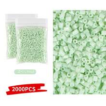2000 piezas/Paquete Cuentas de fusión mini de 2.6mm Pixel Puzzle Cuentas de hierro para niños Cuentas de fusión DIY Regalo de alta calidad hecho a mano Juguetes educativos
