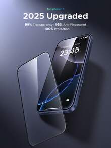 UGREEN 2pcs Phone Screen Protector Tempered Glass Black Edge Compatible With IPhone 17 Air Pro Max