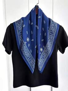 Pañuelos y pañuelos cuadrados para hombres - Azul Marino - Ver 3