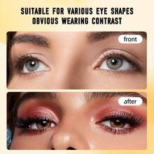 5 Pairs Cat Eye Faux Mink Lashes, Curled, Volumized, Elongated Winged Eyelashes, Soft & Comfortable, Self-Adhesive