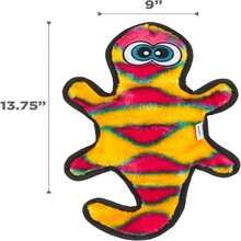 Outward Hound Durablez X-Large Nubby Snake Stuffing-Free Squeaky Plush Dog Toy For Puppies &Amp; Dogs - Interactive, Soft Yet Tough, No Mess, Jumbo Squeaker, Long-Lasting Play, 39 Inch, Orange - ColorE - 查看 6