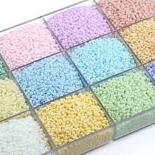 300 pezzi di perline di vetro colorate da 3 mm, perline mini adatte per braccialetti, orecchini, creazione di gioielli, ottimo regalo per mamma e amici