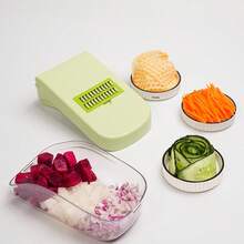 Multi-Functional Vegetable Slicer, Potato Slicer, Shredder, Onion Chopper, Vegetable Cutter - Multicolor - View 6
