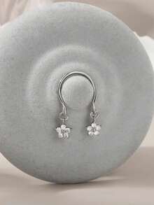 2PCS Non-Piercing Clip On Nipple Rings, Adjustable Dangling CZ Breast Jewelry For Women Stainless Steel Faux Piercing Jewelry