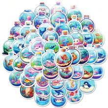 50pcs Cute Bottle Pattern Stickers, Sea Animal Stickers - Waterproof Vinyl Decals For Phones, Tablets, Laptops, Water Bottles And More!