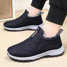 Couples Snow Boots, Men's Snow Boots, Outdoor Sports Shoes/Boots For Autumn/Winter, Men's Winter Boots, Women's Ankle Boots, Autumn Ankle Boots, Hiking Boots, Outdoor Camping Adventure Trekking Boots, Slip-On Men's Winter Shoes, Outdoor Sports Shoes Work Boots, Suitable For Men's Autumn/Winter Ankle Boots And Women's Shoes - Blue - View 4