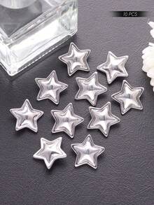 10pcs/Set Metal Five-Pointed Star Buttons, Versatile Decoration For Women's Shirts, Cardigans, Coats, Sweaters, Suits, Uniforms, DIY Crafts, Bouquets, Shoes, Hats, Sewing & Household Tools Accessories - Multicolor - View 16