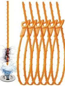 3/2/1件套排水管清洁工具，毛发排水管清洁器，淋浴排水管清洁器，水槽排水管清洁器，排水管毛发去除器，水槽排水管清洁器，排水管毛发去除器，管道清洁器，排水管清洁棒，盘管排水管清洁器