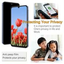 3 件钢化玻璃适用于三星 Galaxy S24 Ultra A54 A14 A13 A53 A34 A33 A52 5G S23 Plus 屏幕保护膜适用于三星 A32 A22 S21 - 3片防窺 - 查看 5