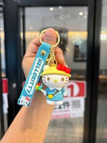 قلادة مفتاح دمية قطة كيوت، قلادة حقيبة دمية كرتونية