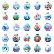 50pcs Cute Bottle Pattern Stickers, Sea Animal Stickers - Waterproof Vinyl Decals For Phones, Tablets, Laptops, Water Bottles And More!