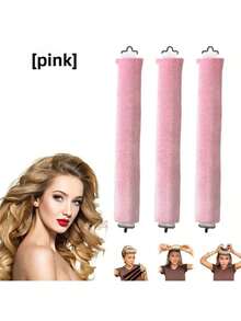 三件套卷发器套装，缎面无热卷发器套装，包含卷发棒、头带卷发器和电卷发器，可睡眠时使用，高回弹橡胶填充，柔软舒适，美发工具，美发用品，旅行必备，旅行，理发师，发型师，理发师配件，情人节礼物，美发用品，发型师，理发店，沙龙，度假必备，美发产品，理发店，情人节礼物，女士旅行必备，发型师工具 - 彩色 - 查看 13