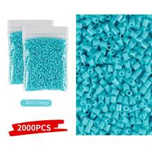 2000 piezas/Paquete Cuentas de fusión mini de 2.6mm Pixel Puzzle Cuentas de hierro para niños Cuentas de fusión DIY Regalo de alta calidad hecho a mano Juguetes educativos