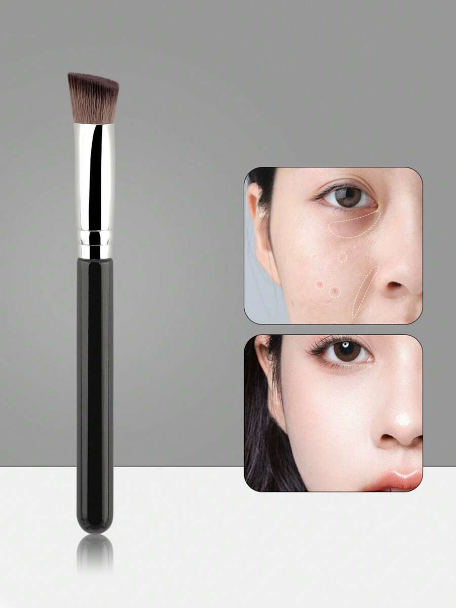 1 Triangle Brightening Concealer, Soft And Dense Synthetic Bristles Concealer, Repair Volume And Shape, Seamless And Seamless Treatment-Suitable For Liquids, Creams And Powders. - Multicolor - View 1