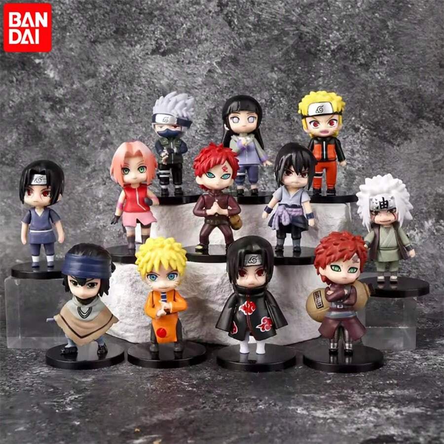 bandai Random 1/2/4/6pcs Q Version Figure Toys - Cute Anime Mini Sasuke, Kakashi, Itachi, Gaara, Jiraiya Kawaii PVC Action Figurine Model Doll | Perfect Valentine's Day, International Women's Day, St. Patrick's Day & Easter Gift - Birthday Gift & Holiday Gift For Fans - Collectible Toy Gift - Multicolor - View 1