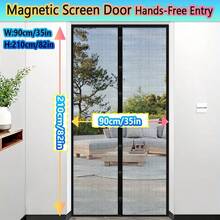 1pc Hands-Free Screen Door, Home Anti-Mosquito And Insect Repellent Magnetic Door Curtain, No Drilling Required And Easy To Install, Ventilation And Breathable Screen Door, Home Decoration Door Curtain - Multicolor - View 3