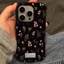 Funda de teléfono estética con cobertura completa, protección contra golpes adecuada para for Apple para for  16/XR/11/12/13/14/15 Plus Pro Max/Plus y otros modelos.Duradera, anti-manchas y resistente a huellas dactilares, es un regalo perfecto para el cumpleaños de una novia, novio, cónyuge, amigo o incluso para uno mismo.Estilosa y de moda, adecuada para hombres y mujeres, este elegante y de alta gama regalo de negocios es el mejor regalo.Funda de gelatina - Negro - Diseño floral gr - Multicolor - Ver 7