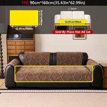 1PC New Sherpa Fleece Jacquard Sofa Cushion - Thickened Warm Seat Pad With Wave Pattern Design, Protective Cover For 1-4 Seater Sofas, Non-Slip All-Season Universal Use, Multi-Purpose For Home Room Decor And Furniture Protection - Multicolor - View 15