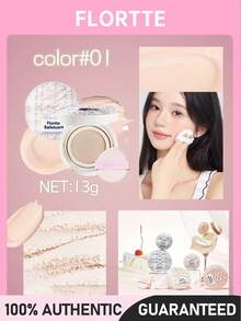 FLORTTE Ballet Soft Sheer Cushion Foundation 01# Cream Souffle 13g - 01# Cream Soufflé 13g - View 1