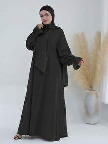 1pc Hijab Nida Fabric, Skin-Friendly & Breathable, Suitable For Women To Wear Casually In Any Occasion, Abaya