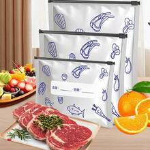10PCS Aluminum Foil Storage Bags, Suitable For The Kitchen: Perfect For Organizing And Preserving Food In The Refrigerator Or Freezer. Reusable Aluminum Food Storage Bags - Sealed Odor-Proof Bags, Suitable For Household Refrigerators And Freezers, With Labels. Used For Nuts, Grains, Snacks, Meats, Etc