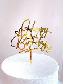 10 pièces Décorations de gâteau Toppers de gâteau d'anniversaire Grands cupcakes Décoration de gâteau de mariage Insertion de gâteau Décoration de fête