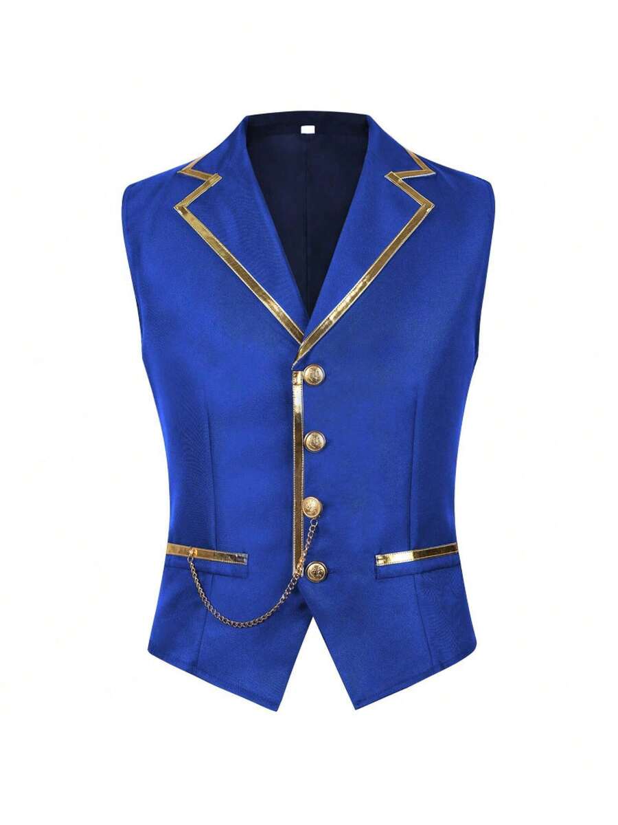 Men Cosplay Clothing - Blue - View 1