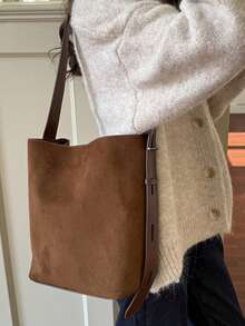 Dedoo 2025 Geantă vintage nouă, maro, cu capacitate mare, geantă de umăr, geantă de subraț, geantă crossbody pentru femei, geantă de afaceri, casual, ușoară, pentru naveta zilnică, geantă de modă pentru studenți, potrivită pentru muncă, cumpărături și uz zilnic