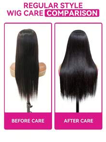 ISEE HAIR Wear Go 9x6 Transparent Lace Glueless Straight Wigs Pre Bleached Knots Human Hair Natural Color 180% 16-28 Inch Lace Front Wigs Pre-Plucked & Pre-Cut Silky Daily Use Top Quality For Women