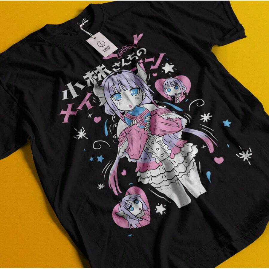 Oshi No Ko Shirt Ai Hoshino Tshirt Aqua Akane T-Shirt Ruby Waifu Tee Kana Arima - màu đen - Xem 1